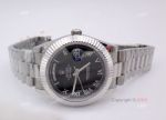 Buy AAA Quality Copy Rolex Day Date Black Roman Watch Men Size 36mm